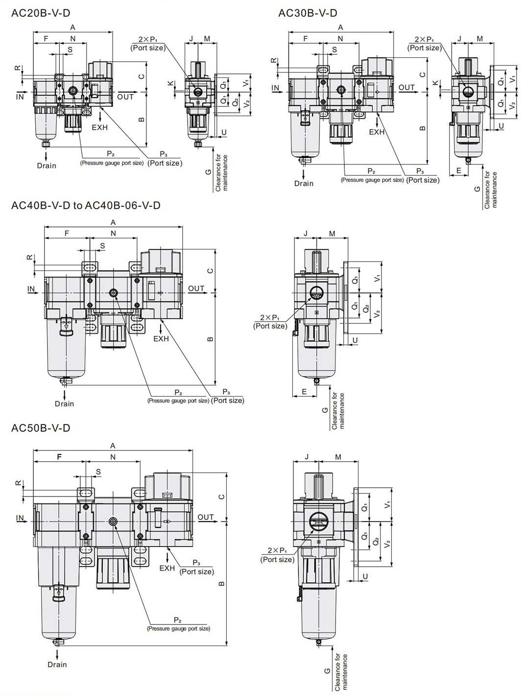 Фильтр регулятор воздуха модульный монтаж