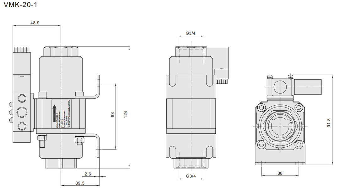 Клапаны отсечные Co-ax VMK25
