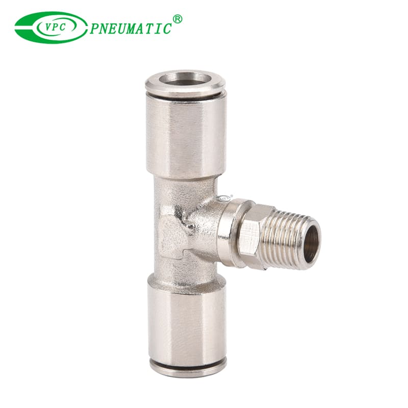 VB high pressure quick connect fittings Тройник цанговый T-образный с резьбой