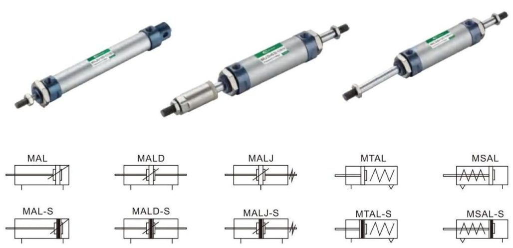 диаметры пневмоцилиндров